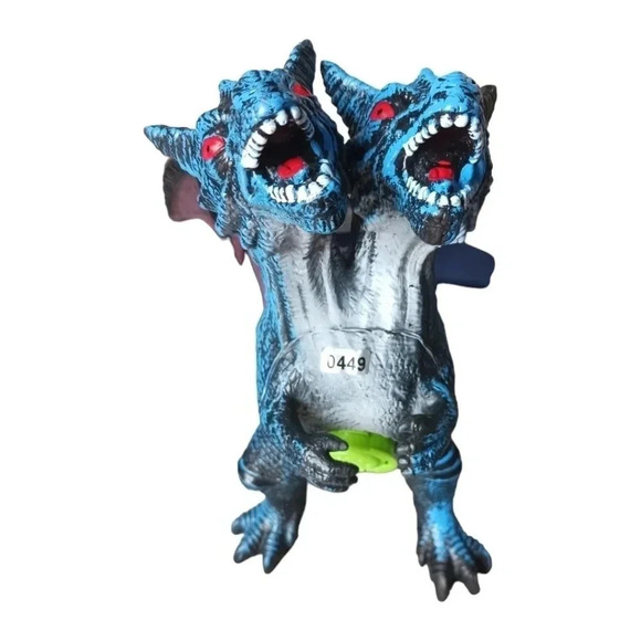 The blue dragon beast hard plastic with 2 heads with sound - Picture 7 of 7
